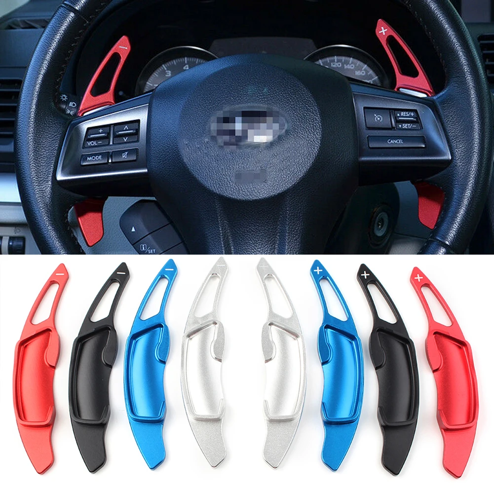 Auto Steering Wheel Shift paddle Shifter Extension 2Pcs For Subaru Legacy Forester Brz XV Impreza