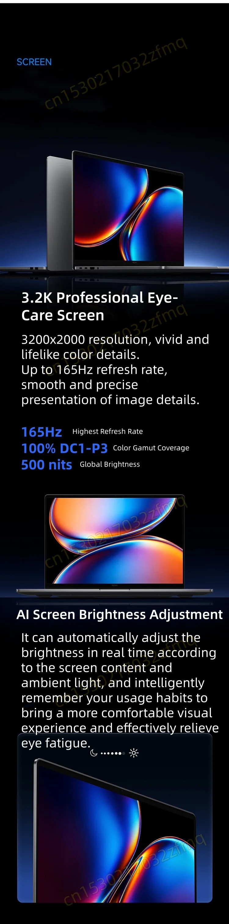 Xiaomi REDMI Book Pro 16 Laptop Ultra 7 Ultra 5 X7 Intel Arc Graphics 32GB LPDDR5X 1T SSD 16-inch 165Hz 3.1K /3.2K Screen