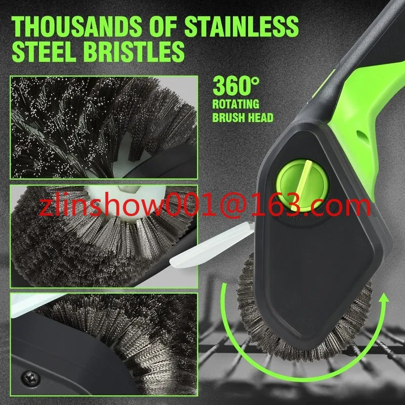

Factory direct sales high quality wireless electric barbecue brush picnic camping barbecue grill cleaning brush