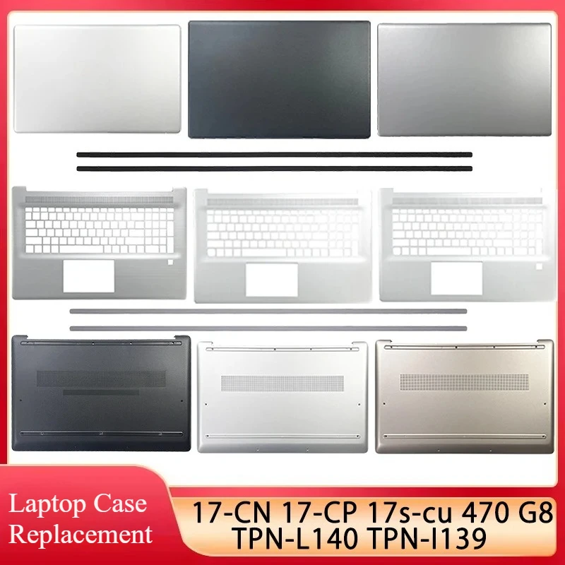 

Оригинальный новый для 17-CN 17-CP 17s-cu 470 G8 TPN-L140 TPN-I139, задняя крышка ЖК-дисплея для ноутбука, задняя крышка, упор для рук, нижняя часть корпуса, серебристый