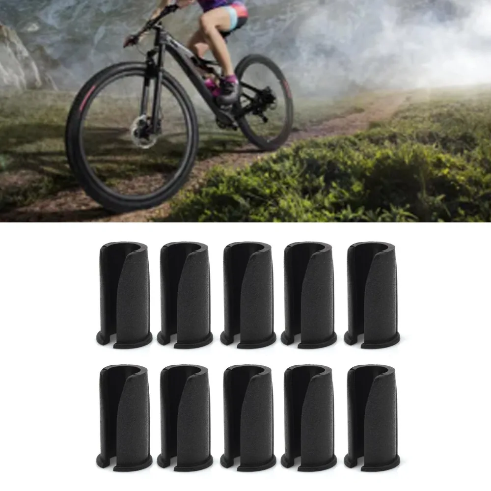 

10 шт. пластиковый U-образный зажим для велосипеда, черный многофункциональный зажим для направляющего кабеля для велосипеда, зажим для направляющей линии велосипеда для горного велосипеда, шоссейного велосипеда