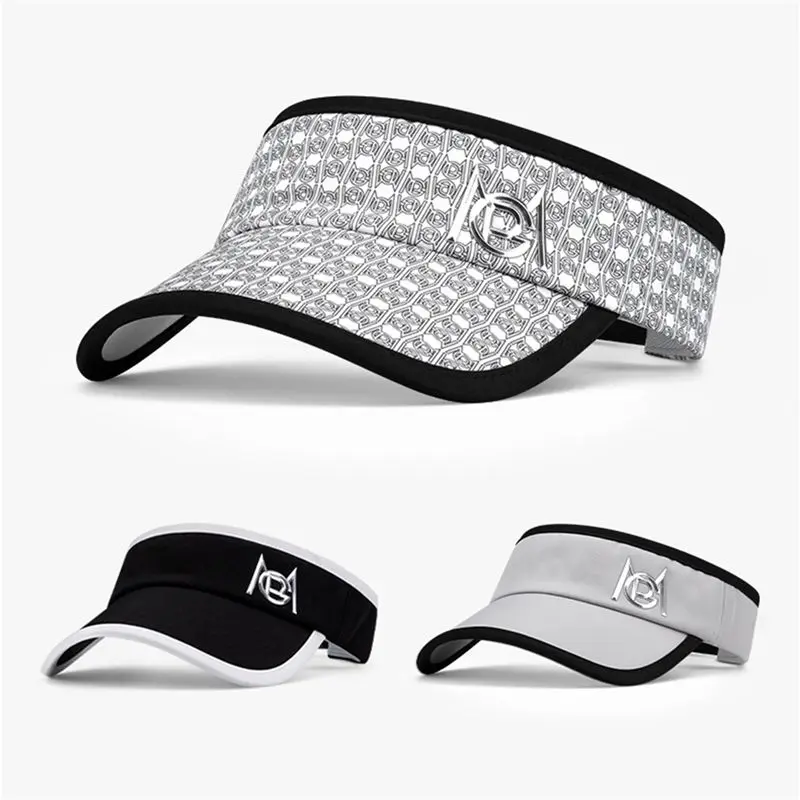 ABJV قبعات الغولف الرجالية لا أفضل القبعات الشمس حماية الظل تنفس الذكور قبعة عادية الرطوبة فتل قبعة الشمس رمادي-أسود