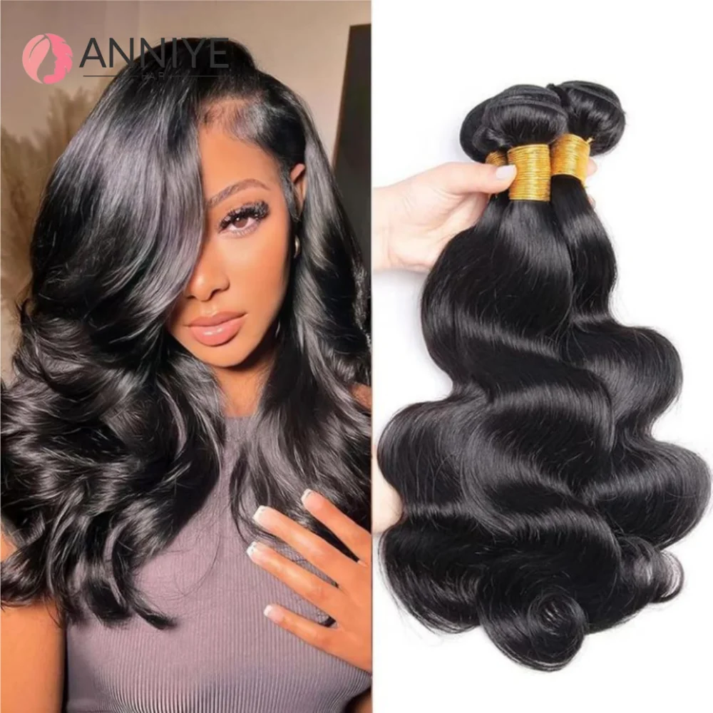

Cheap Wholesale 30 Inch Body Wave Bundles Brazilian Hair Water Wavy Weave Human Hair Bundles Raw Hair Extensions Natural Black