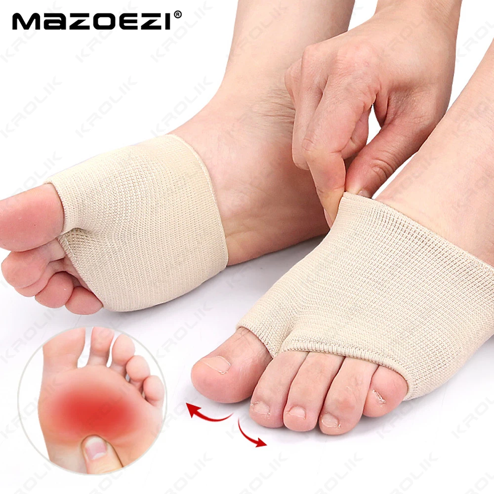 Silicone Half Insoles Women Men Gel Metatarsal Pads Heels Half Honeycomb Breathable Shoe Relief Moisture Wicking Forefoot Pad