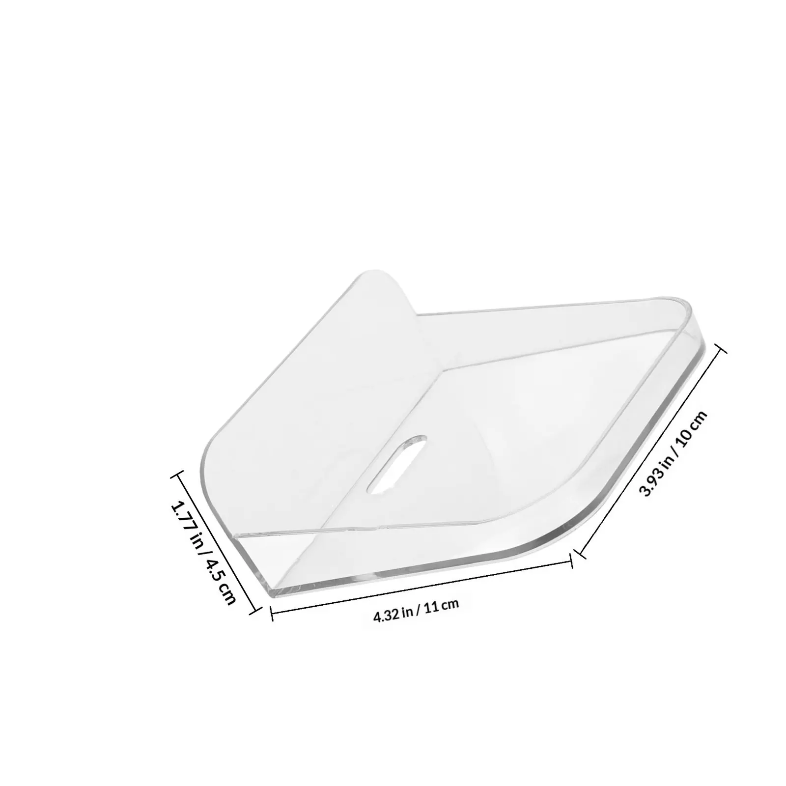 Small Clear Wall Mount Shelf for Security Camera Monitor No Drill Floating Shelf Easy Setup Sturdy Transparent Modern