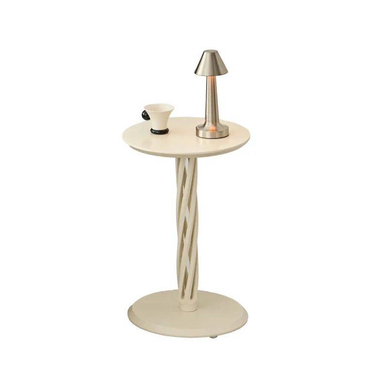 #Cream Edge Table Removable Small Simple Household Ins Light Luxury Small Coffee Table Bedroom Wooden Bedside Table
