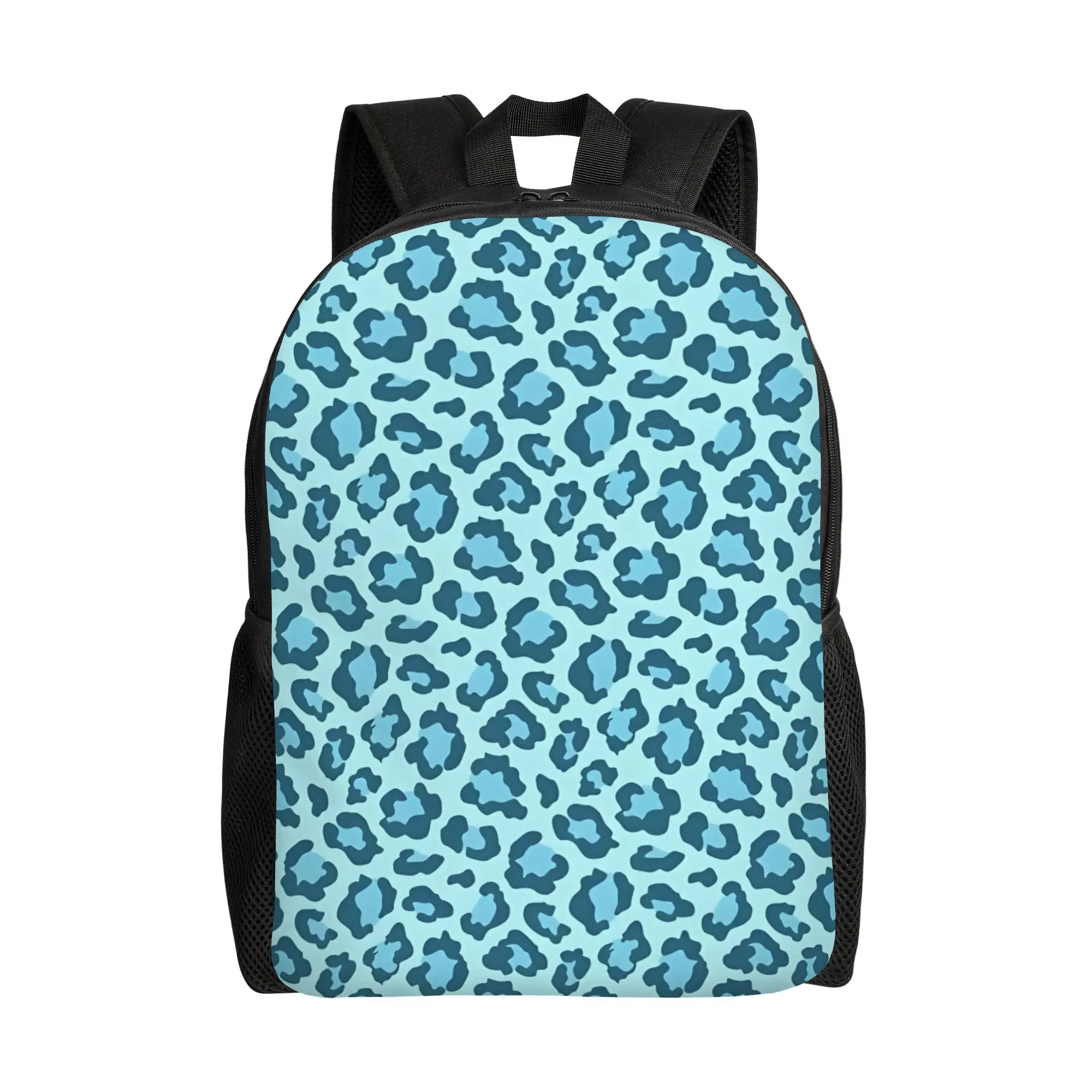 

Leopard Print Daypack Back to school season Blue Leopard Print Daily Backpack