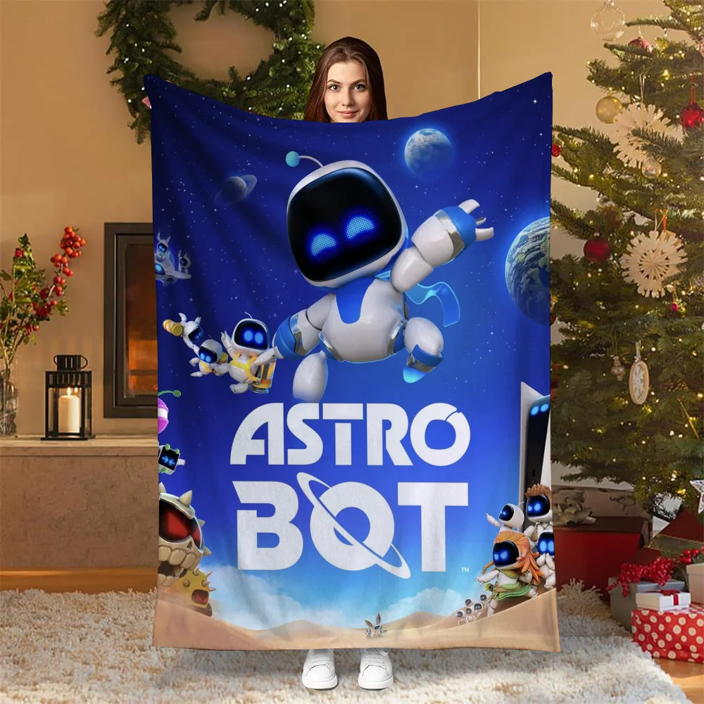 Astrobot Character Blanket for Winter Picnic Throw Blanket King Size Microfiber Bedding Bed Throw Blankets & Throws Fluffy Plaid