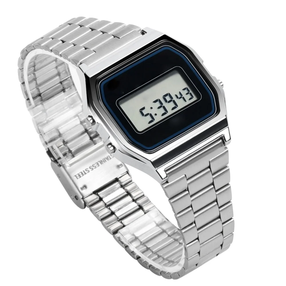 Uhrenarmband für Casio F-91W F105 F108 A158W A168 AE1200 AE1300 Ersatz-Uhrenarmband Metallband 18 mm Edelstahlbänder – Detail 21