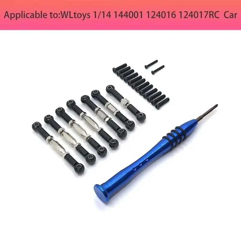 

Комплект металлических амортизаторов и рычагов подвески Wltoys 144001 124016 124017 124018 124019 144001 для радиоуправляемых машинок (аксессуары)