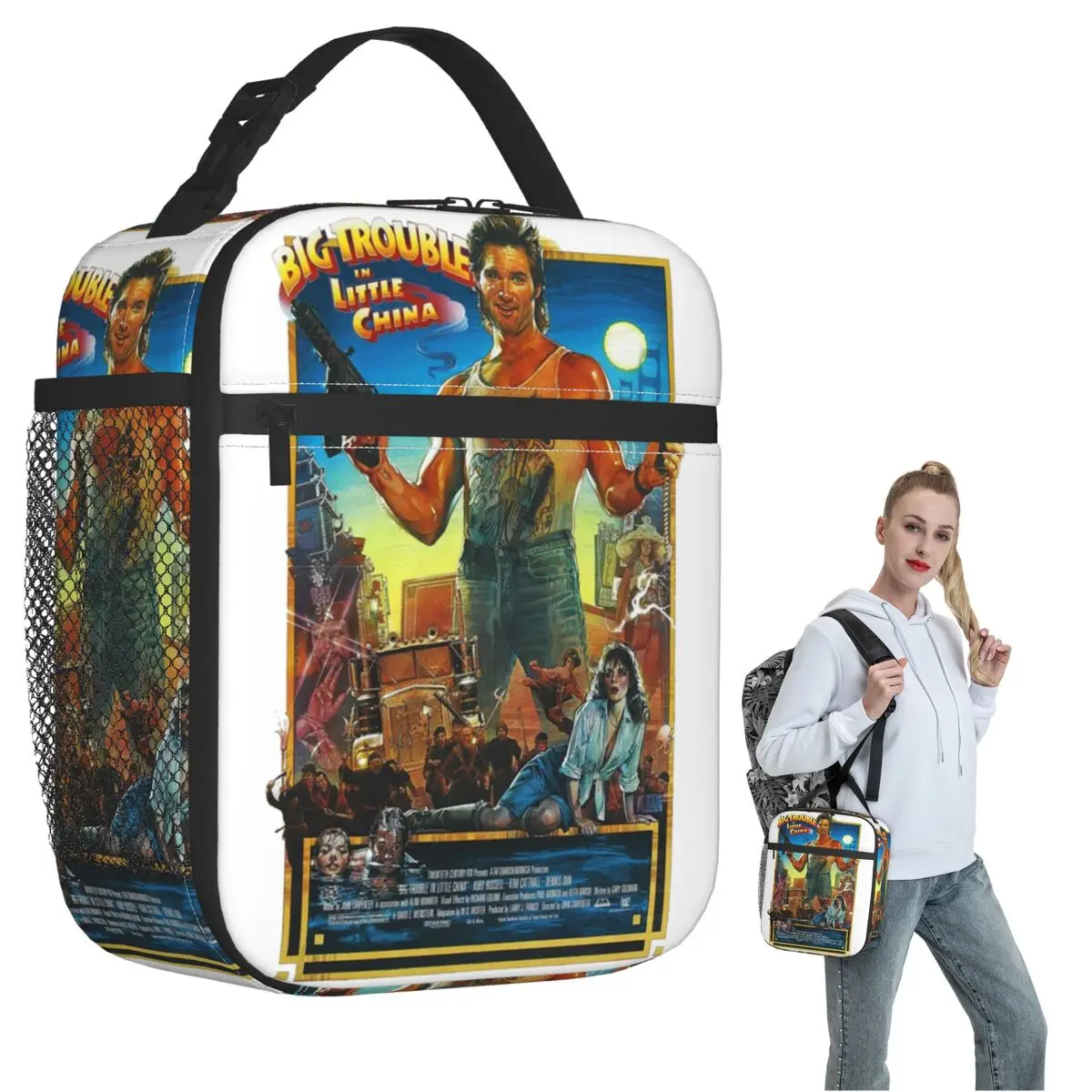 

Big Trouble In Little China Insulated Lunch Bag for Women Children Leakproof Food Boxes Thermal Lunch Box Tote
