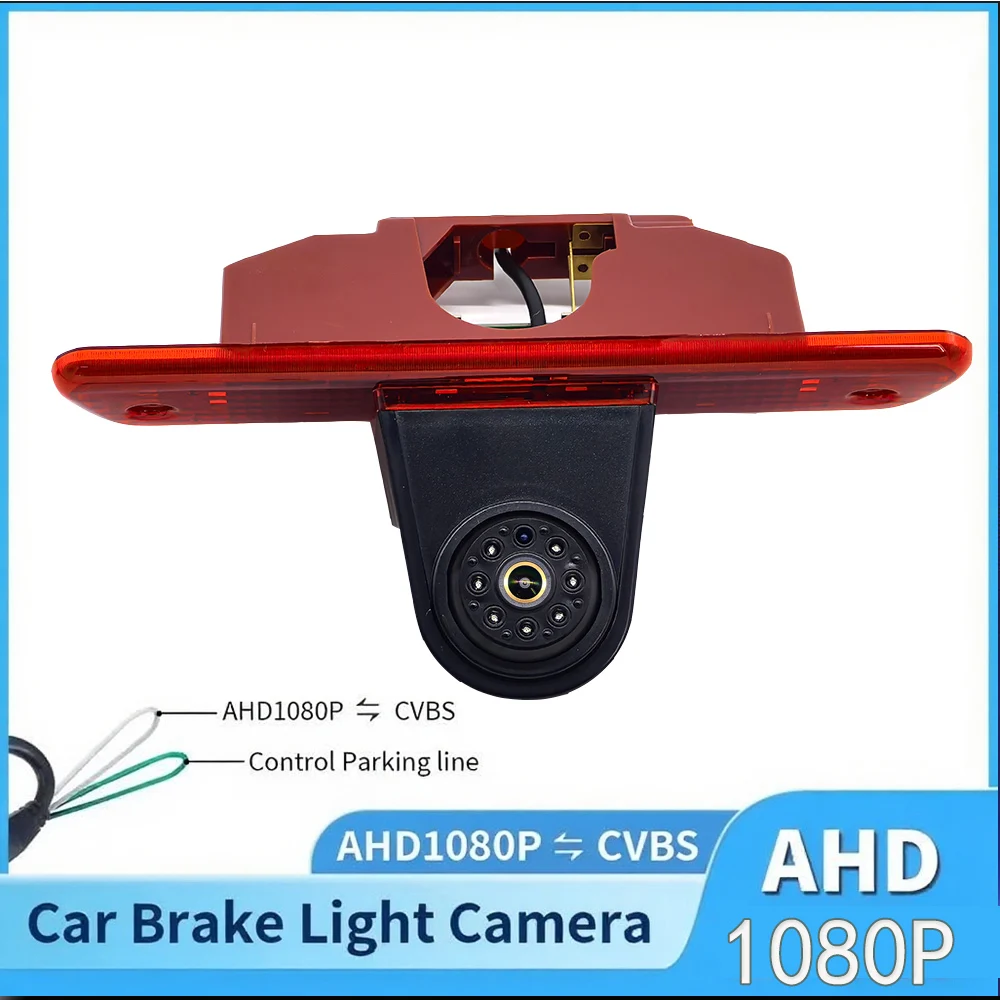 High Mount Brake Light Backup Camera AHD 1080P 940nm IR Night Vision IP68 Waterproof Reverse Parking Camera For Peugeot Expert C