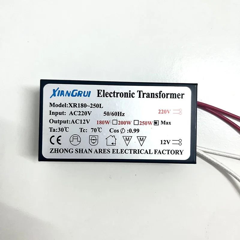 12V Power Supply 120W 160W 12V Electronic Transformer 220V to 12V Adapter for Crystal Halogen Quartz Lamp 230V to 12V Converter