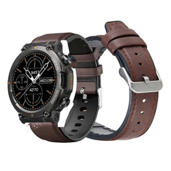 22mm Leather Strap Watchband for Zeblaze Ares 3 Pro Smart Wriststrap Quick Releas Bracelet for Vibe 7 Pro Watches Accessories