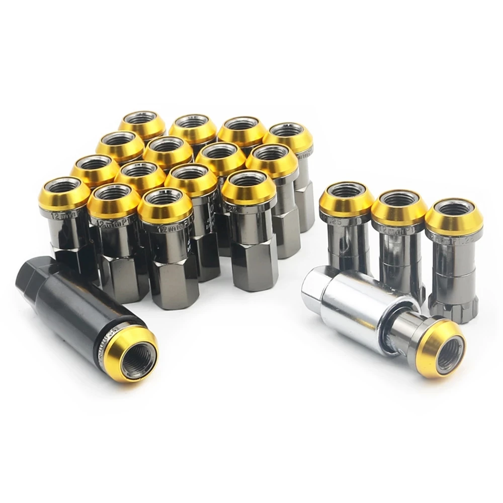 20PCS Racing Car Modification R40 Car Steel Wheel Lug Nuts Bolts Screw For Honda Ford Toyota Chevrolet Screw cM12x1.25 M12x1.5