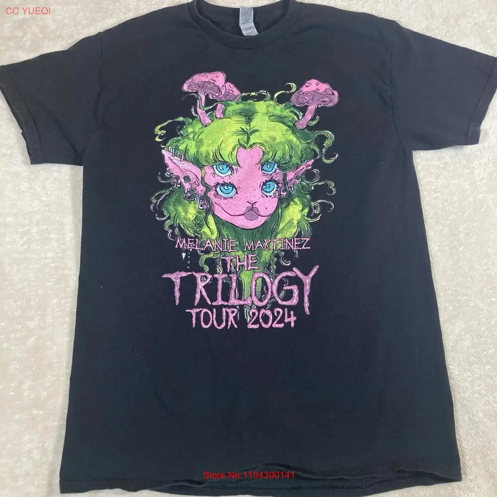 Melanie Martinez Trilogy Tour 2024 T Shirt Portals Two Sided Adult Medium Spots vintage Washed Versatile homme Slightly