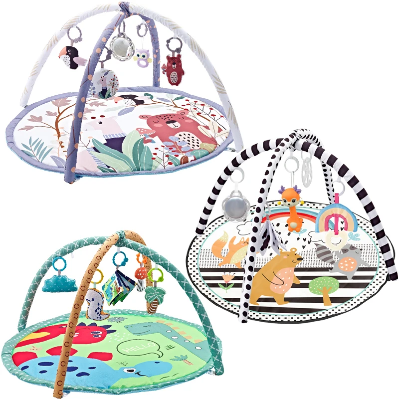 Baby Fitness Frame Crawling Game Blanket Multifunctional Activity Toys Educational Mats Fence Crawling Blanket Infant Rug Toy