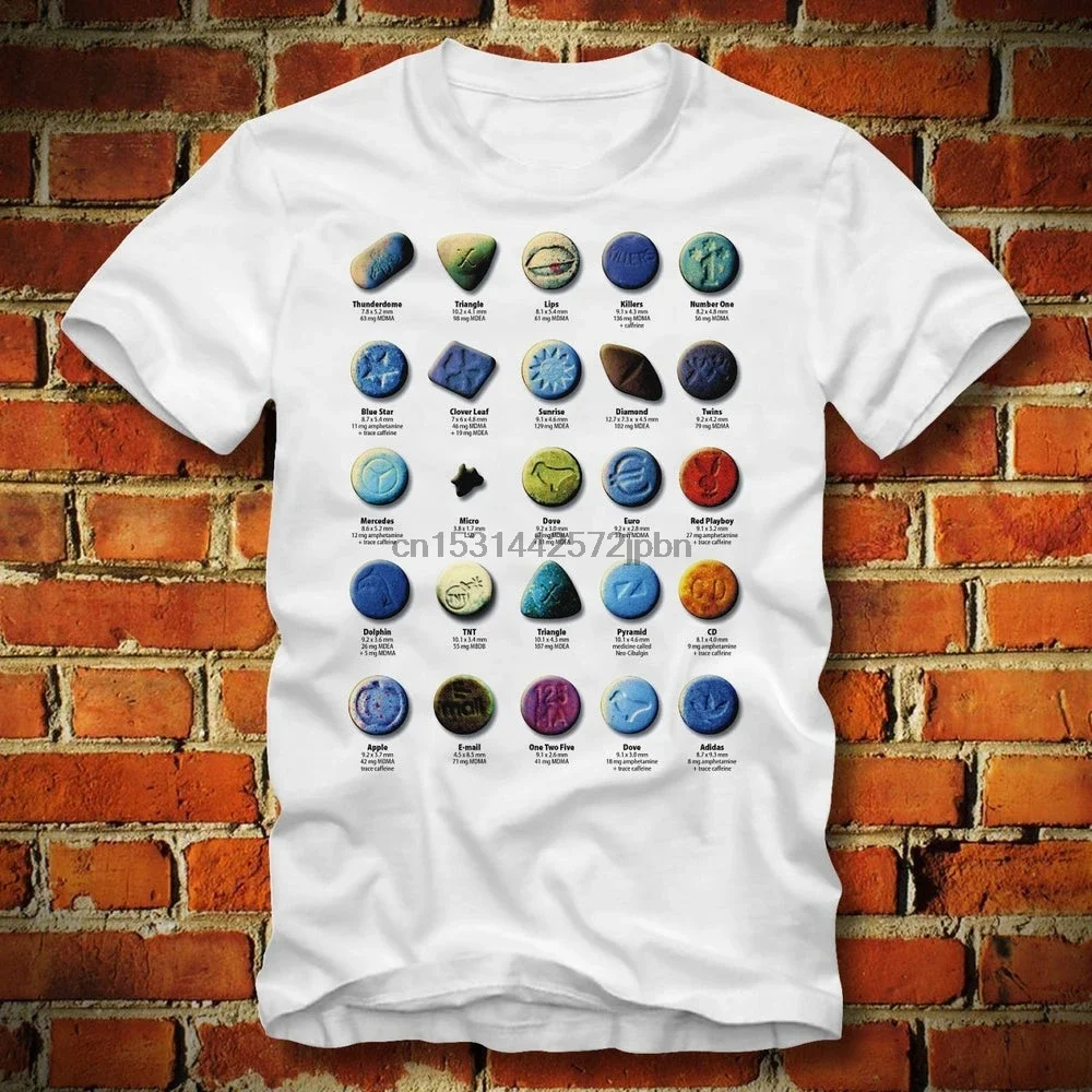Ecstasy Pills Brands MDMA Meth Dmt Techno Psychedelic Trance Edm Ecstasy Shirt Trippy BOARDRIPPAZ Ecstasy T SHIRT