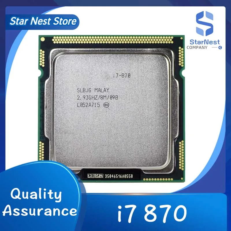 Core i7 870 Quad Core 2.93GHz LGA 1156 cpu processor