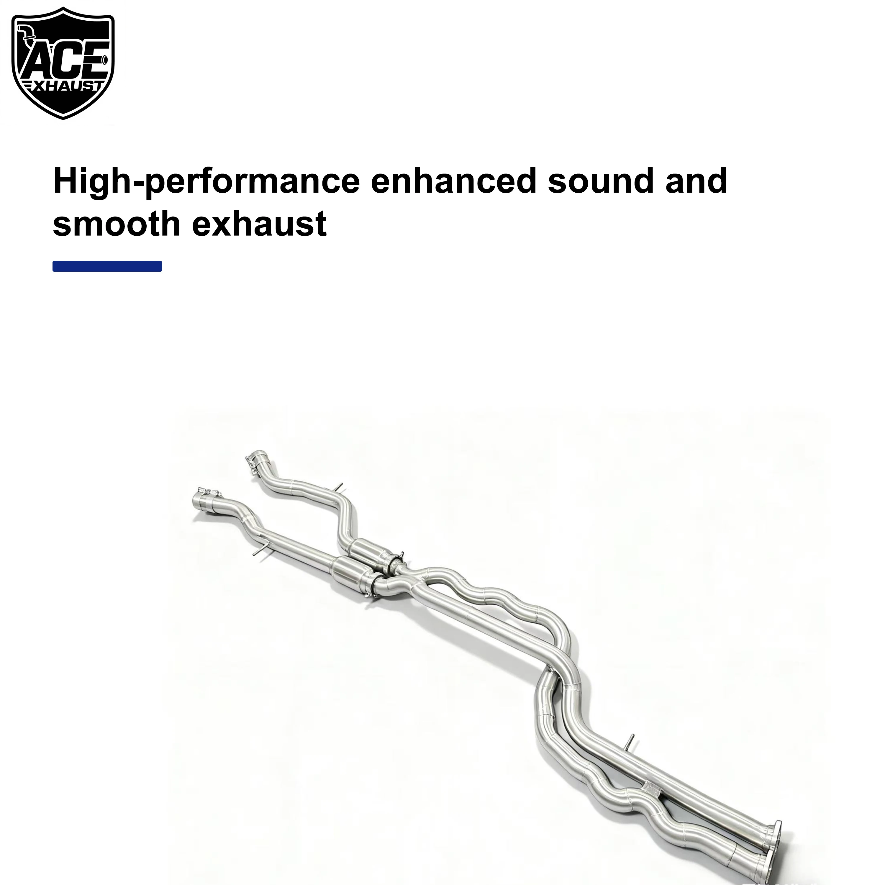 ACE Mittelrohr für BMW M3 F80 M4 F82 3.0T S55 Hochwertiges Edelstahl-Mittelrohr mit Resonator-Auspuffrohr – Detail 8