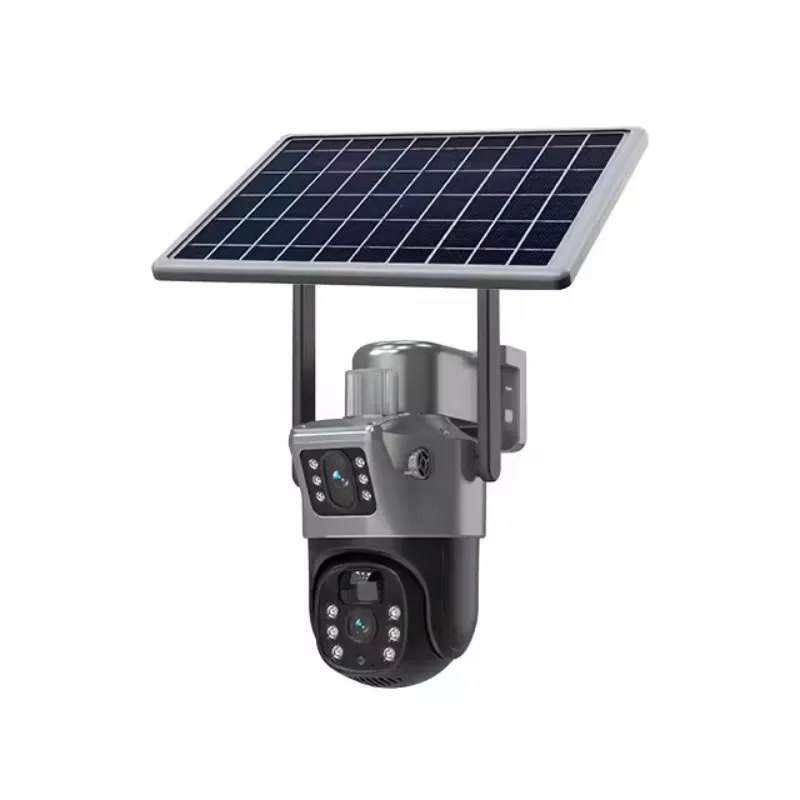 

2025 hot sale Solar Powered Panels 4g Sim Card/Wifi Surveillance Wireless Home Security Network Cctv System Outdoor Dual Lens Wi