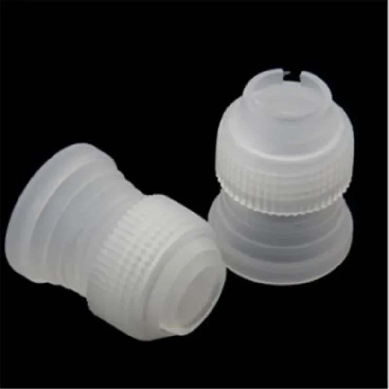 2Pcs/Set Cream Nozzle Coupler Icing Piping Bag Converter Dessert Decorators  Adaptor for Cupcake Cake Decorating Tools