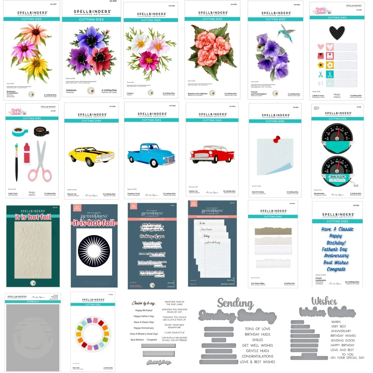 

2025 Summer Garden Flower Car Tools Letter Metal Cutting Dies Clear Stamps Stencil Hot Foil DIY Making Card Template Decoration