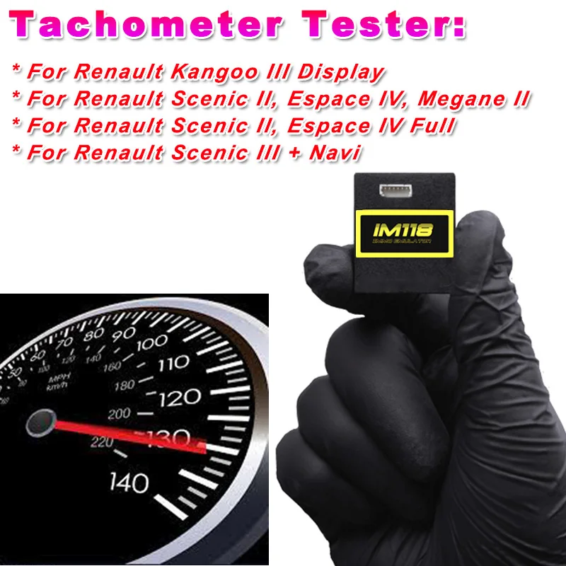 Universal IMMO Off Emulator IM118 ESL ELV Tacho Tachometer tester Programm für Renault Bosch EDC15 EDC16 EDC17... Viele ECUs PK V96