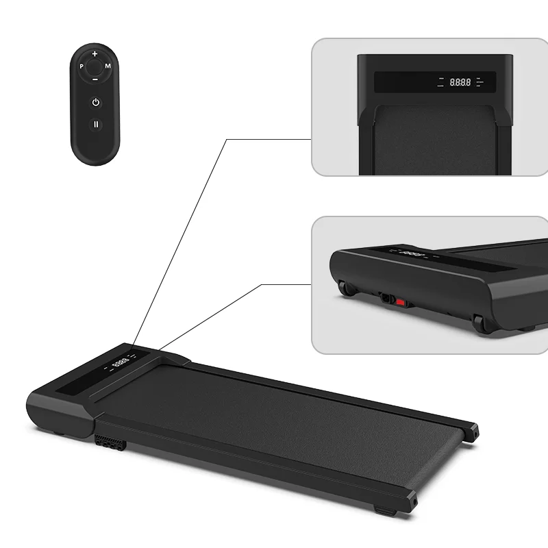 6km/h  2 in 1 Under Desk Portable Displayed LED Screen Displayed Electric Walking Pad Treadmill