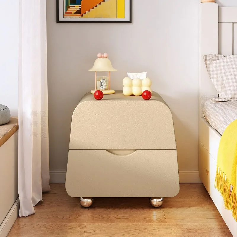 Dopamine solid wood bedside table cartoon creative bedside table, cute household bedroom side few small storage cabinets