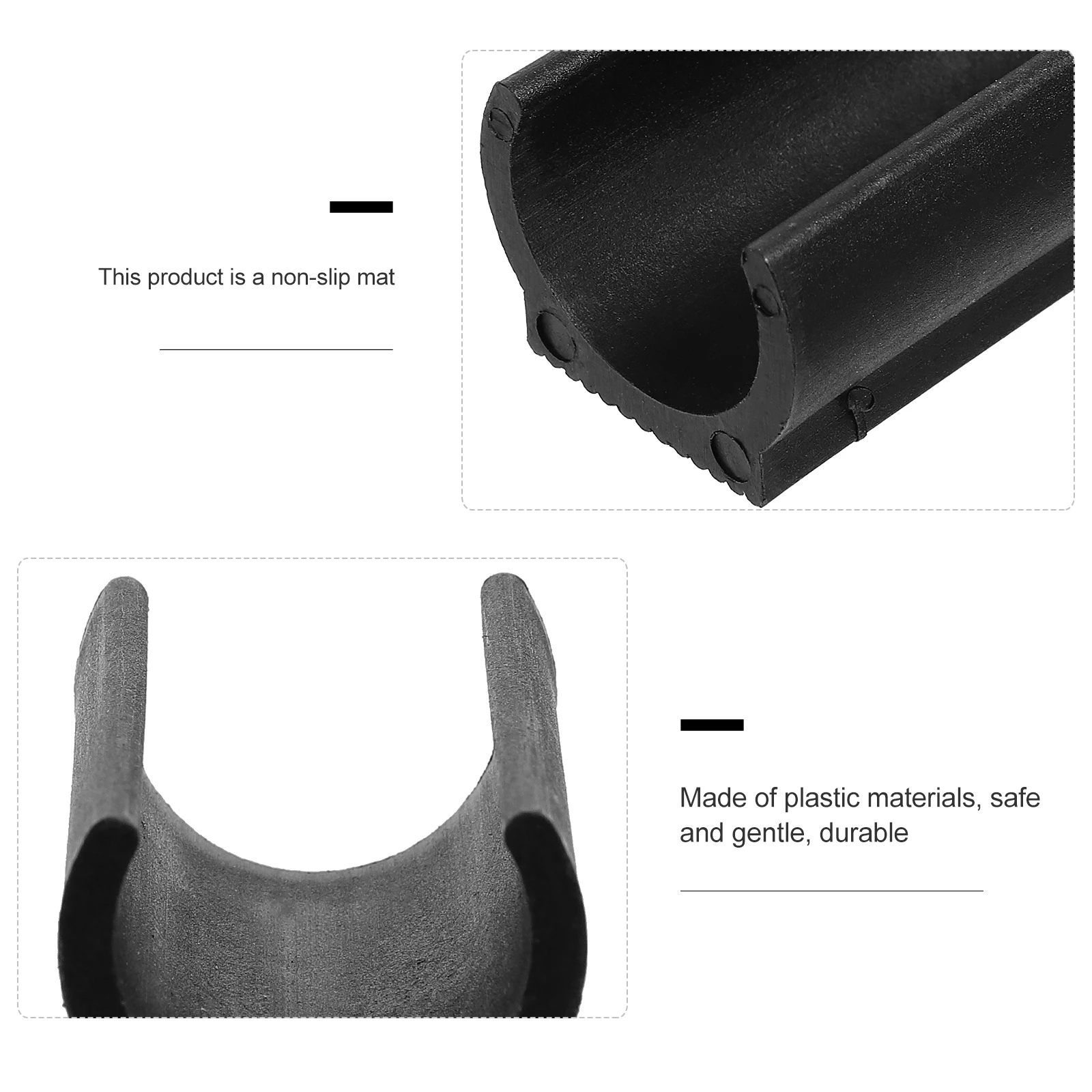 

Chair Feet Protectors Non-slip Mat Floor for Furniture Trampoline Leg Cover Black