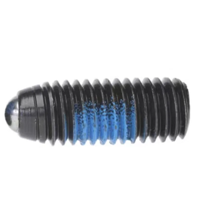 2 Pcs M3 M4 M5 M6 M8 M10 M12 12.9 Level Black Wave Bead Glue-Coating Positioning Steel Ball Rice Glue Anti-Loosening Screws