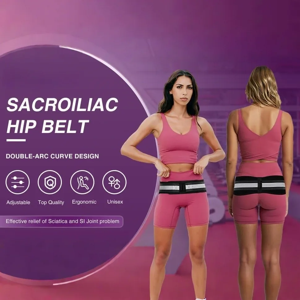 

Emeka Si Belt Lower Back & Pelvic Support for Men & Women Relieves Sciatica & Lumbar Hip Pain Widened Hip Belt for Better Fit