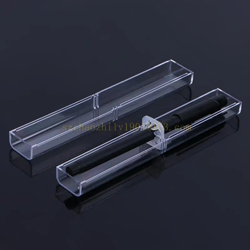 Trasparente per custodia portapenne scatola portaoggetti cancelleria scuola ufficio U, scuola, astuccio,