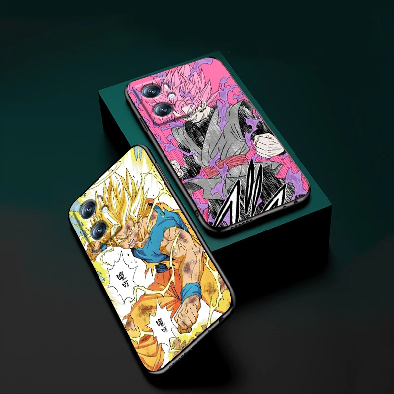 DB-D-Dragons B-Balls Cool Anime For OPPO Find X6 X5 X3 A54S A5 A94 A16 A53S A57 A74 A72 A98 A78 A96 A9 5G Black Soft Phone Case