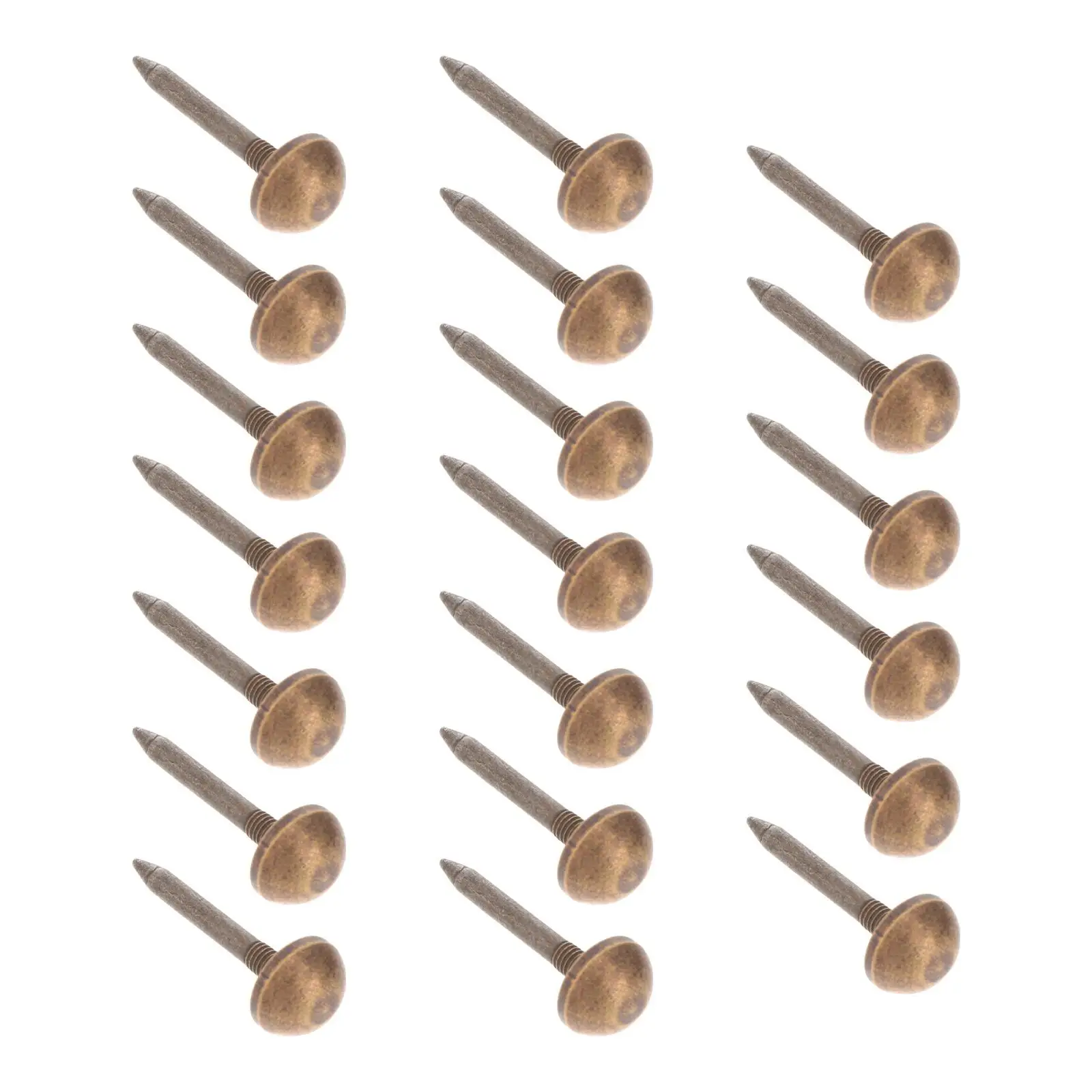 

20 Pcs Copper Hemispherical Head Decorative Nails Sofa Furniture Repair Fasteners Strengthened Anti Corrosion High Strength