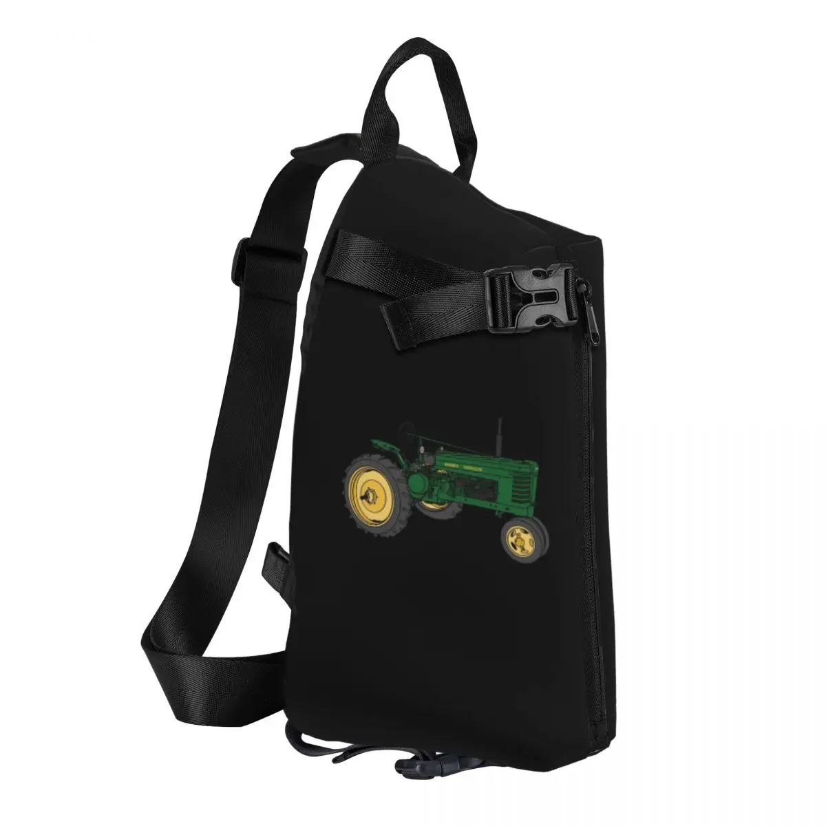 John Deere Styled Tractor And Quot Chest Bag Men Sling Crossbody Backpack Chest Bag Traveling Hiking Daypack Shoulder Bag