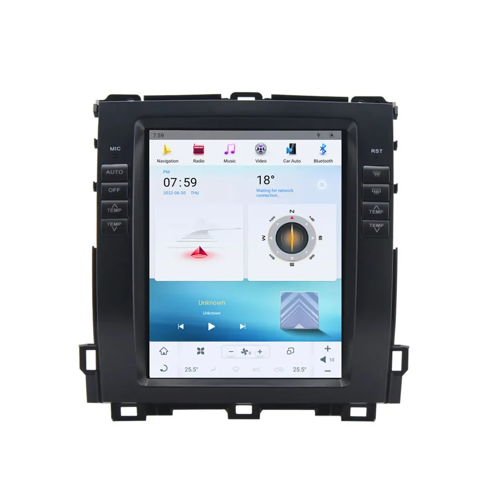 10.4inch Android11 car dvd player Prado120 2002-2009 GX470 Radio Vertical Touch Screen android screen