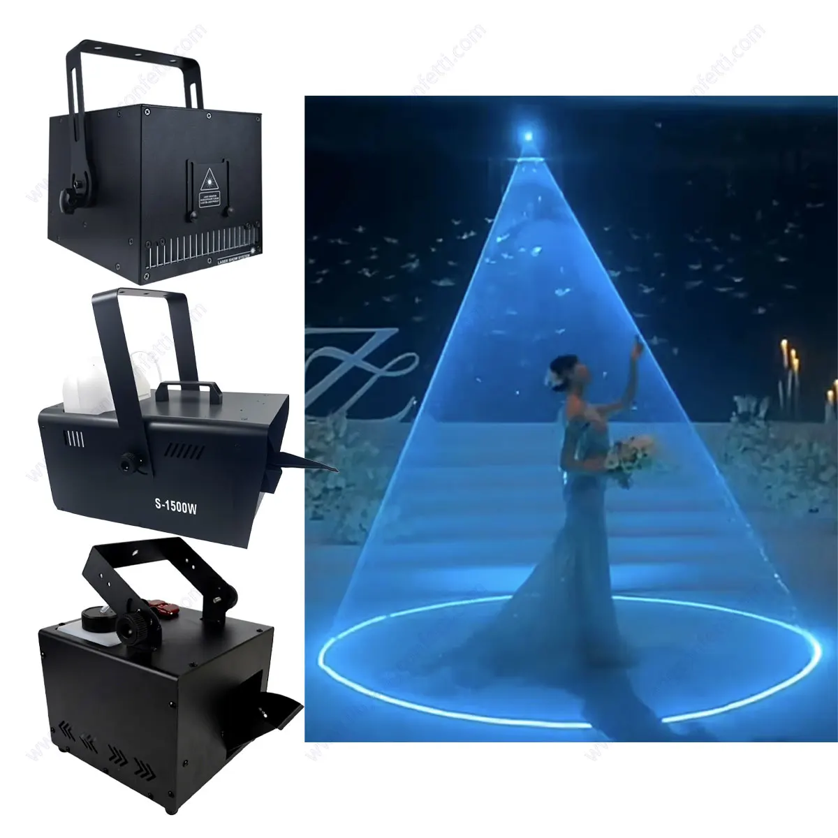 1w 2w 3w 5w 10w Laser Show ILDA 3d Wedding Lazer with Snow Machine Projector  Disco Stage Full Color Lazer Animation Dj Lazer