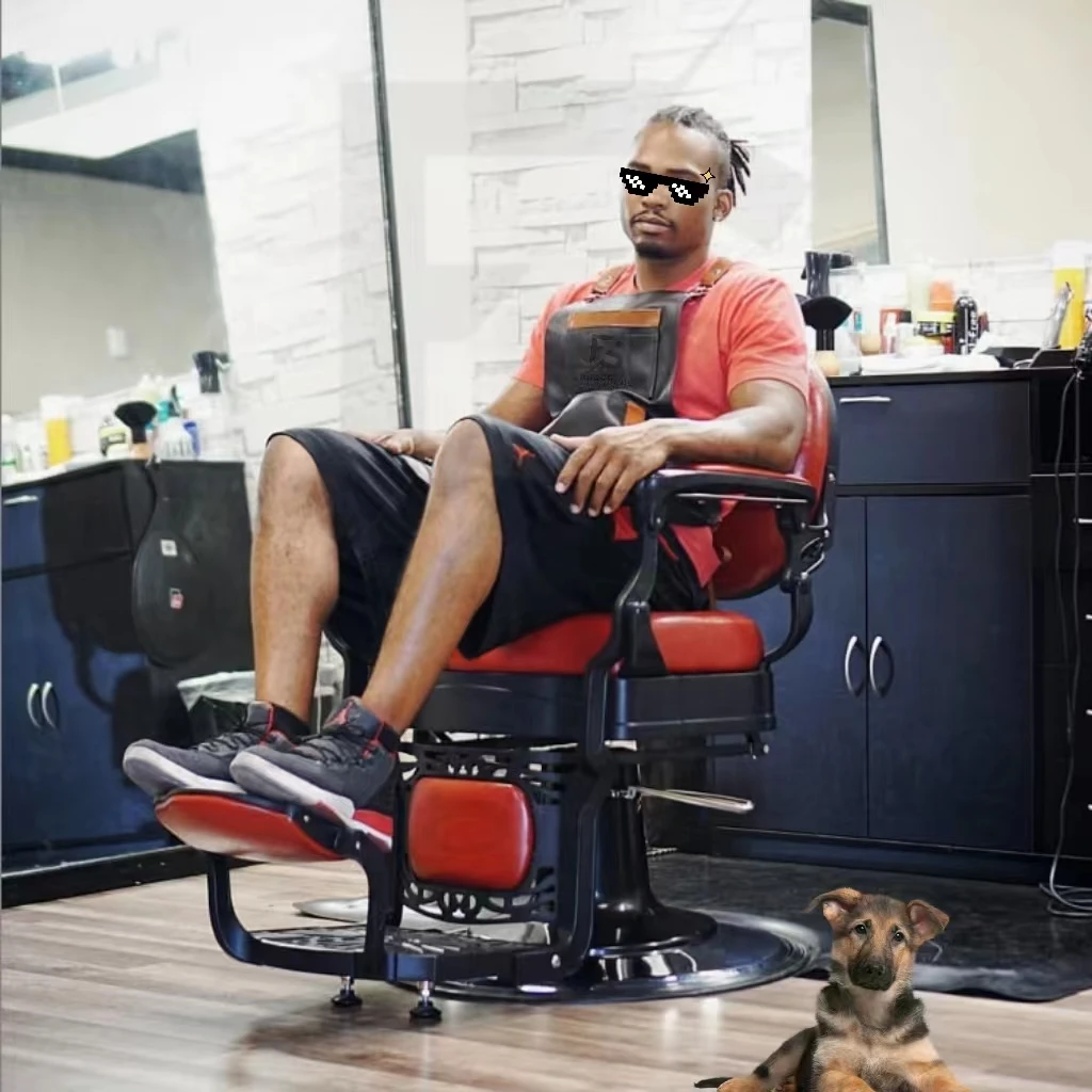 Antique Salon Furniture Hairdresser Armchair  Black Vintage Barber Armchair for Men Wholesale Price Butaca De Peluquero
