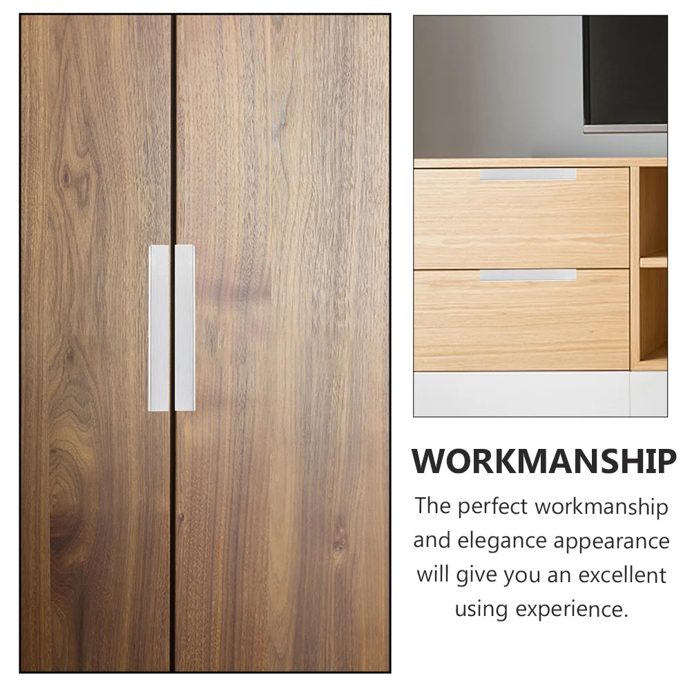 

8Pcs Invisible Cabinet Door Pull Handles Simple Aluminum Alloy Finger Pulls for Kitchen Bathroom Wardrobe Kitchen Cabinet Knob