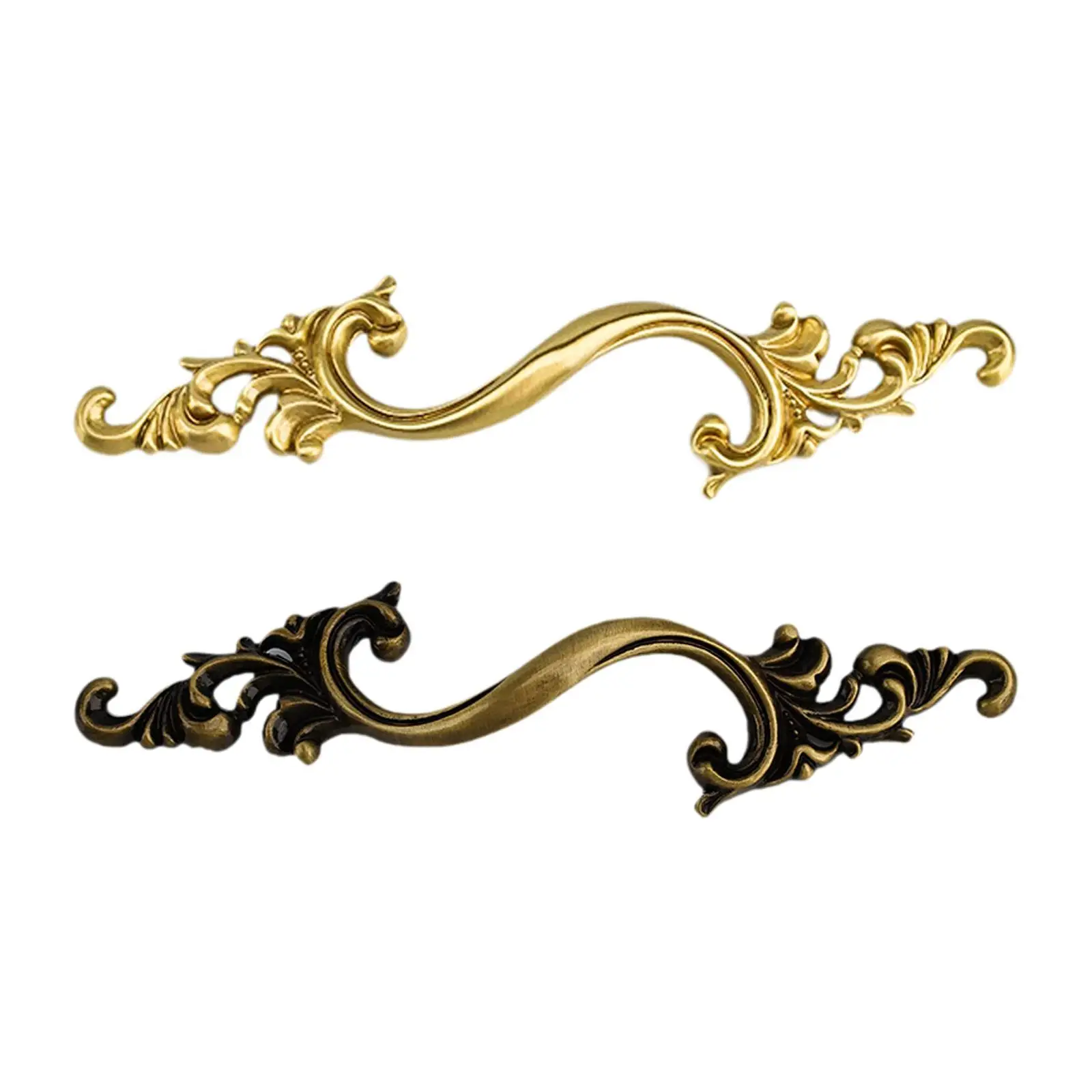 Brass Handle for Cabinet, Decorative Accessory for Furniture, Retro for Living