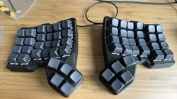For Scylla 4x6 Split Keyboard Custom RGB Mode Wired Welding Grey Wood Axis V4/lebog Mute Axis QMK/VIA DIY Mechanical Keyboard
