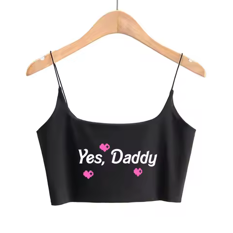 YES DADDY Hot Tops for Women Sport Women's Camis Lovely Female Running Workout Clothing Womens Clothes Girls Double-deck Tops