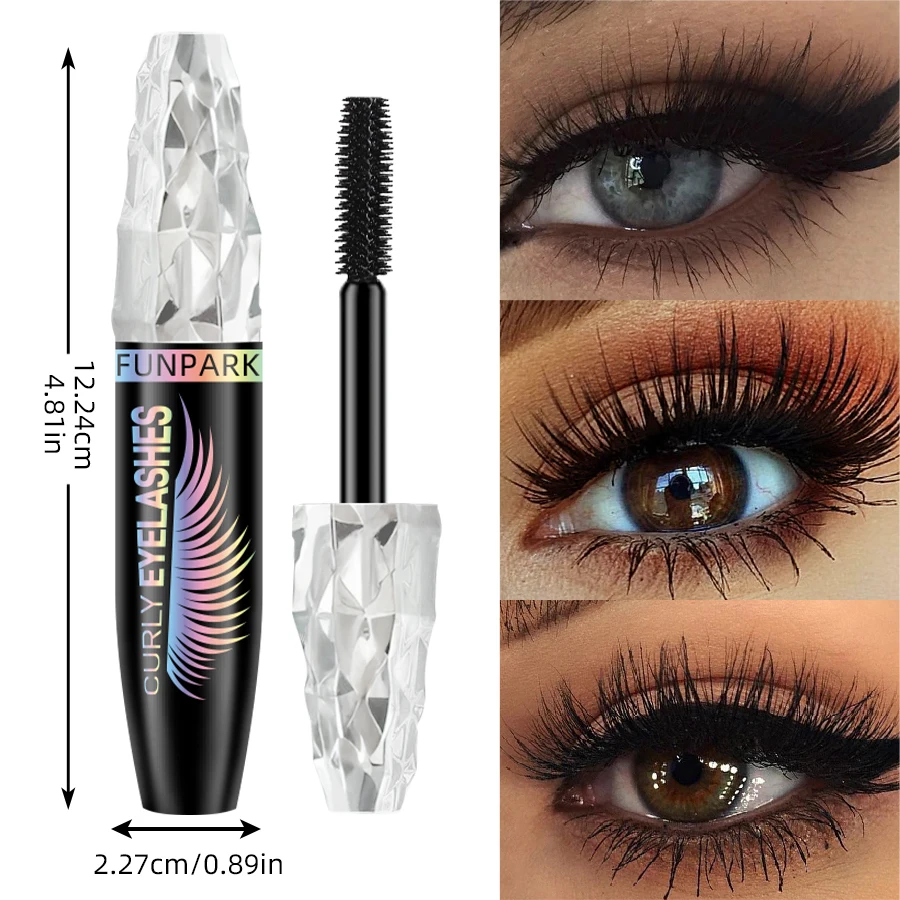 1 PC กันน้ํา 4D มาสคาร่าหนายาว Smudge-proof อวบ Curling ขนาดใหญ่แต่งหน้า Black Lash Eyelash EXTENSION สําหรับเครื่องสําอางผู้หญิง