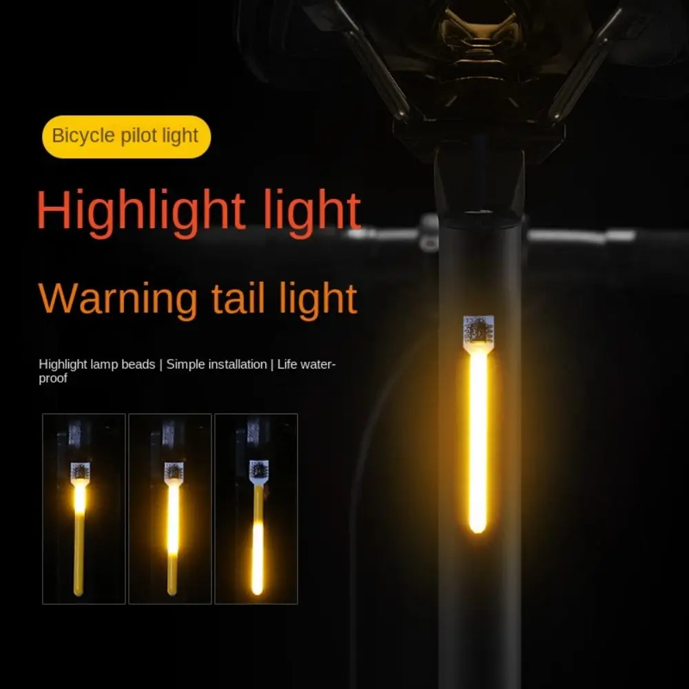 Chargeable Led Bike Tail Light Ultra Bright Night Riding Lights Mountain Bike Led Warning Light Bicycle Accessories