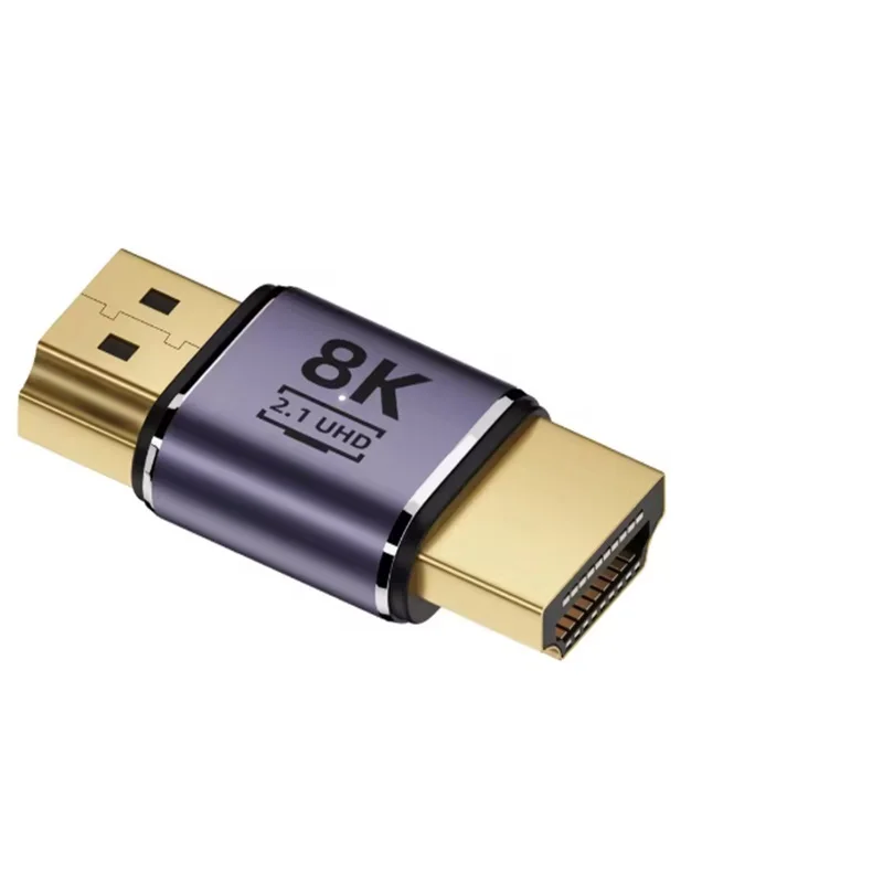 8K HDMI2.1 Cable Adapter Micro Mini HDMI to HDMI 2.1 Converter 48Gbps 8K60Hz 4K120Hz for HDTV Projector PS4 PS5 Laptop PC