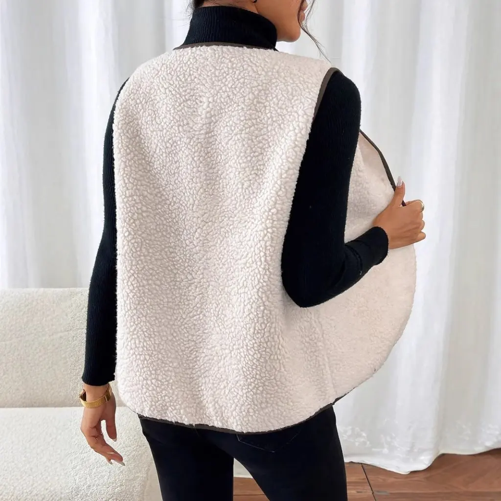 

Women's Fur One-piece Vest Teddy Suede Two-sided European American Style Clothing for Ladies
