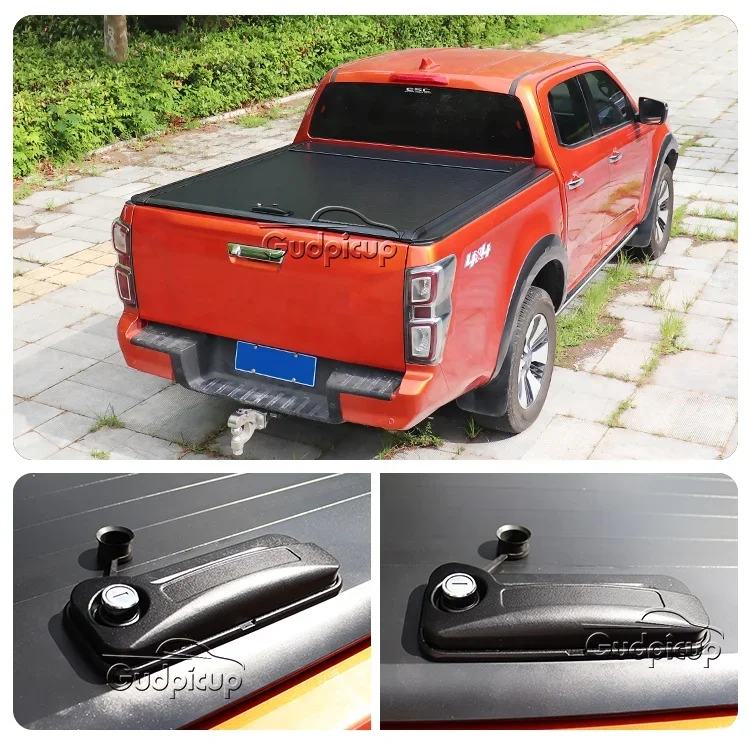 Pickup Truck Aluminum Tonneau cover Toyotas Tundra Retractable Roller Lid  Bed Cover for Tacoma  vigo