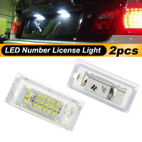 2x Canbus White LED License Number Plate Light For BMW 3 Series E46 4D Saloon Estate 1998-2005 OEM#51138236269/51138236854